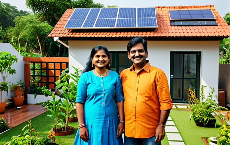친환경 마케팅 전문가가 되기 위한 커리어 로드맵 - A woman in traditional Indian attire (sari or salwar kameez), holding a sapling, standing in a lush ...